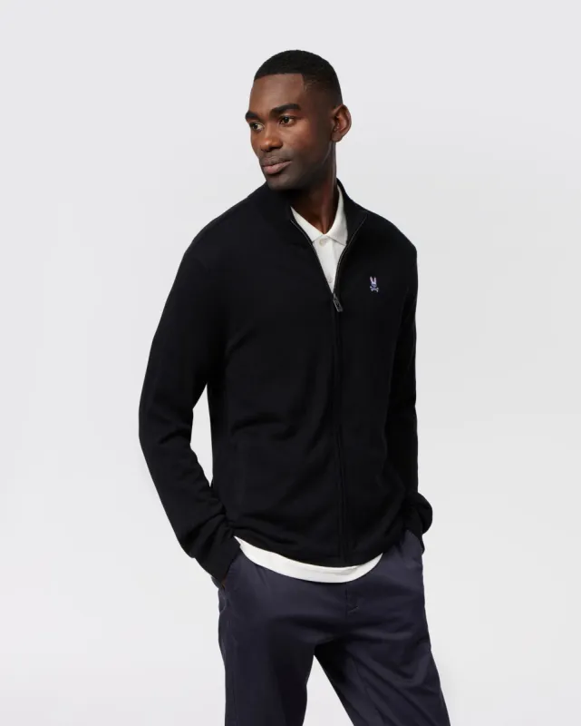 MENS SARATOGA ZIP MOCK NECK SWEATER - B6E733A2SW sold by Psycho Bunny