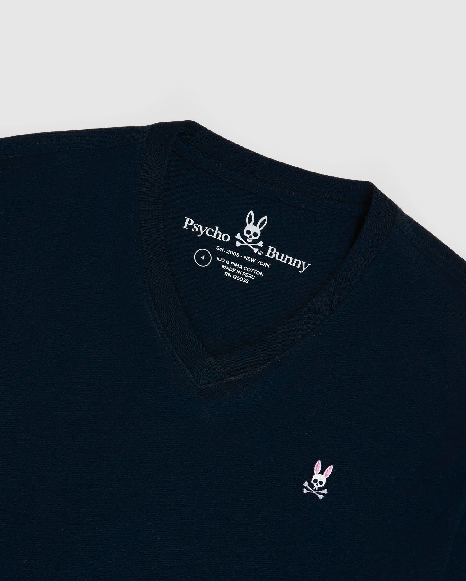 MENS BIG AND TALL CLASSIC V NECK TEE - B9U100ARPC sold by Psycho Bunny product image thumbnail 6