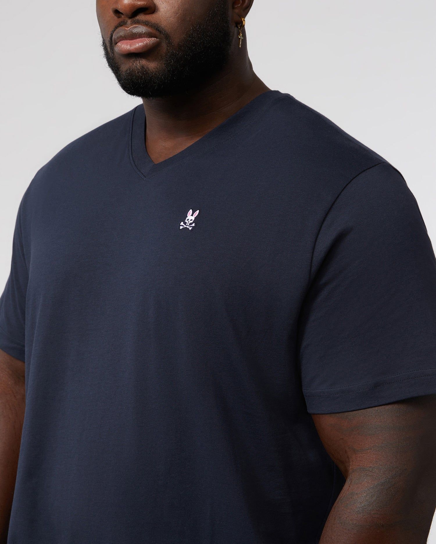 MENS BIG AND TALL CLASSIC V NECK TEE - B9U100ARPC sold by Psycho Bunny product image thumbnail 3