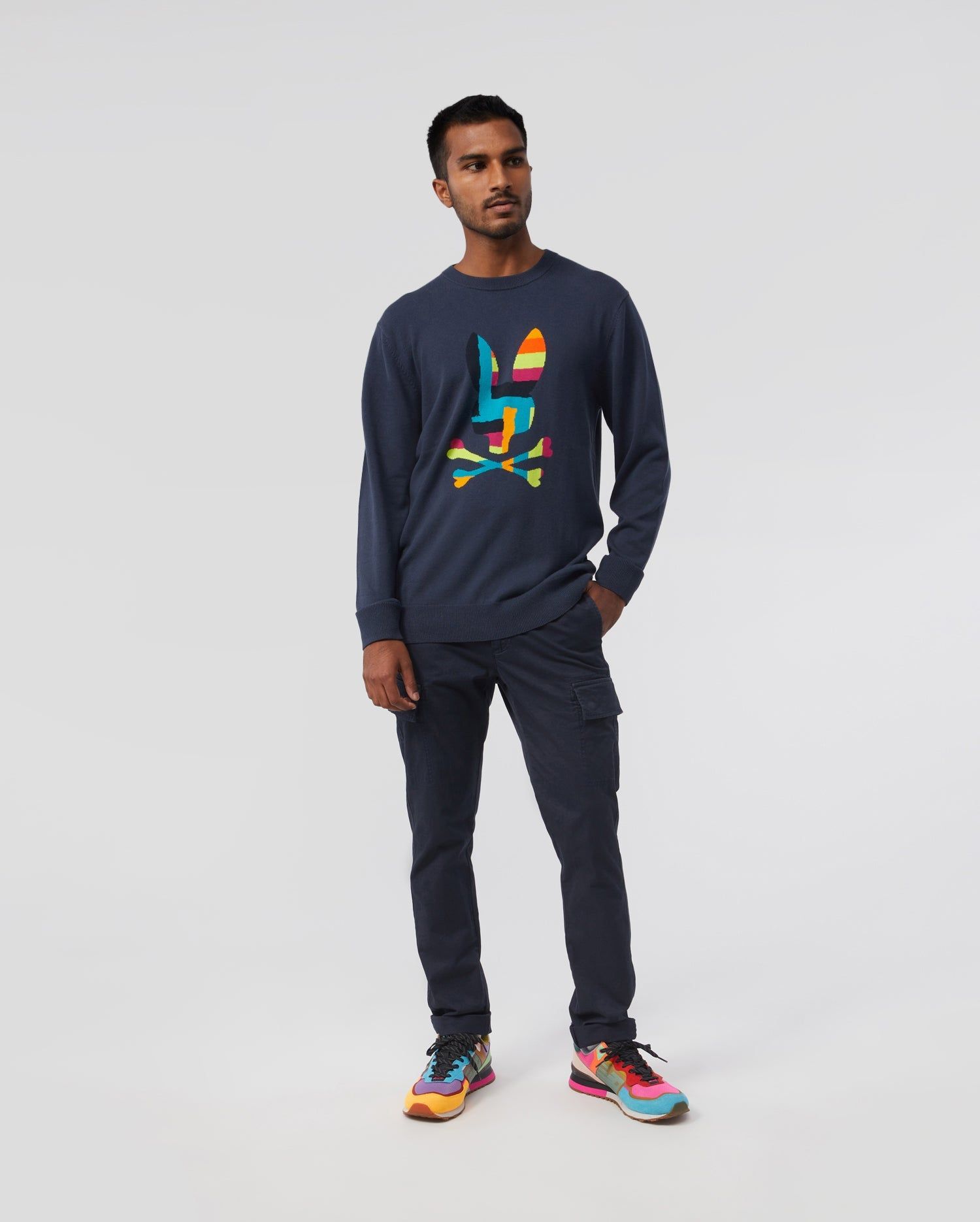 MENS DYCKMAN BIG BUNNY INTARSIA SWEATER - B6E991U1CO sold by Psycho Bunny product image thumbnail 3