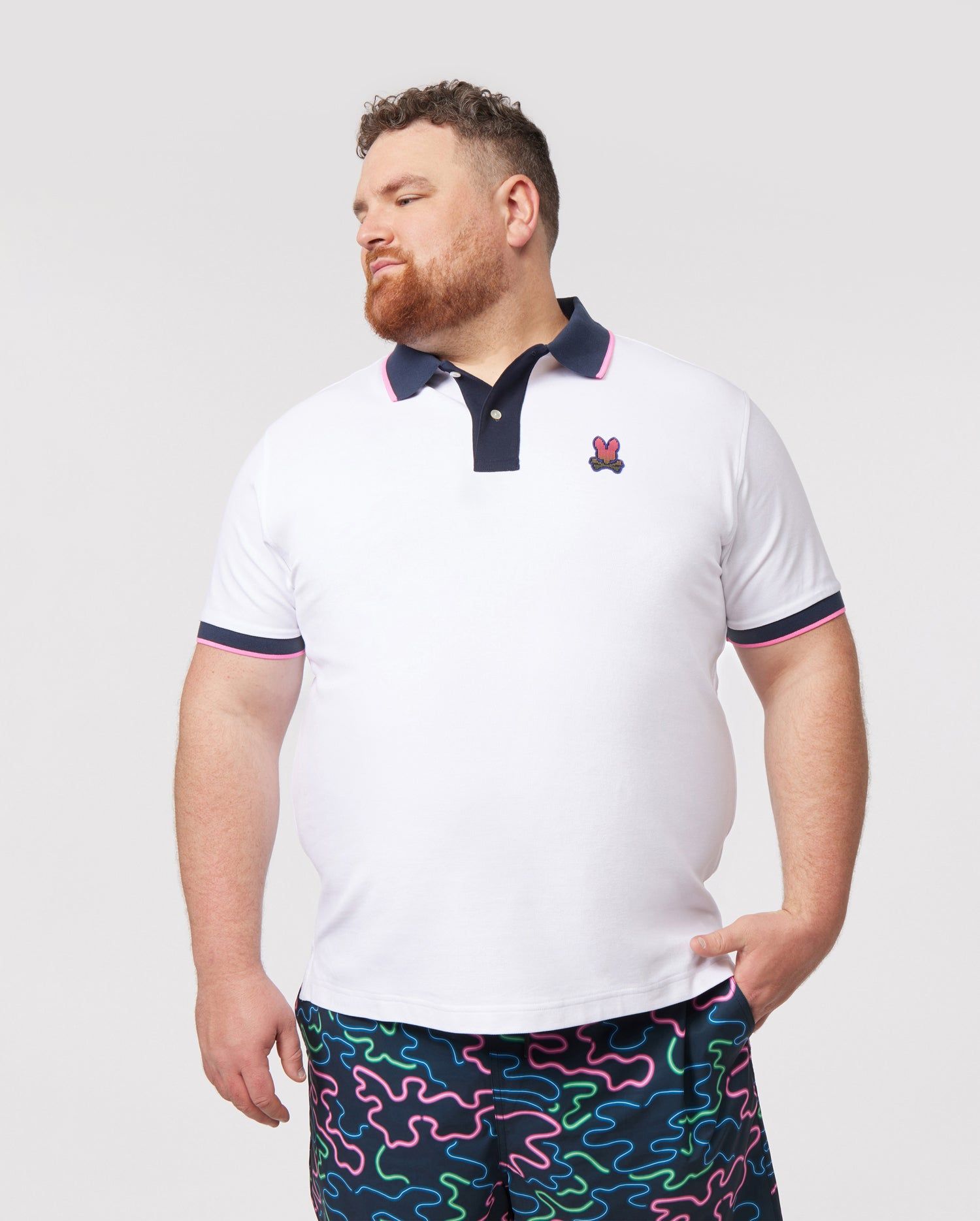 MENS BIG AND TALL STRYPE PIQUE FASHION POLO - B9K801X1PC sold by Psycho Bunny product image thumbnail 2