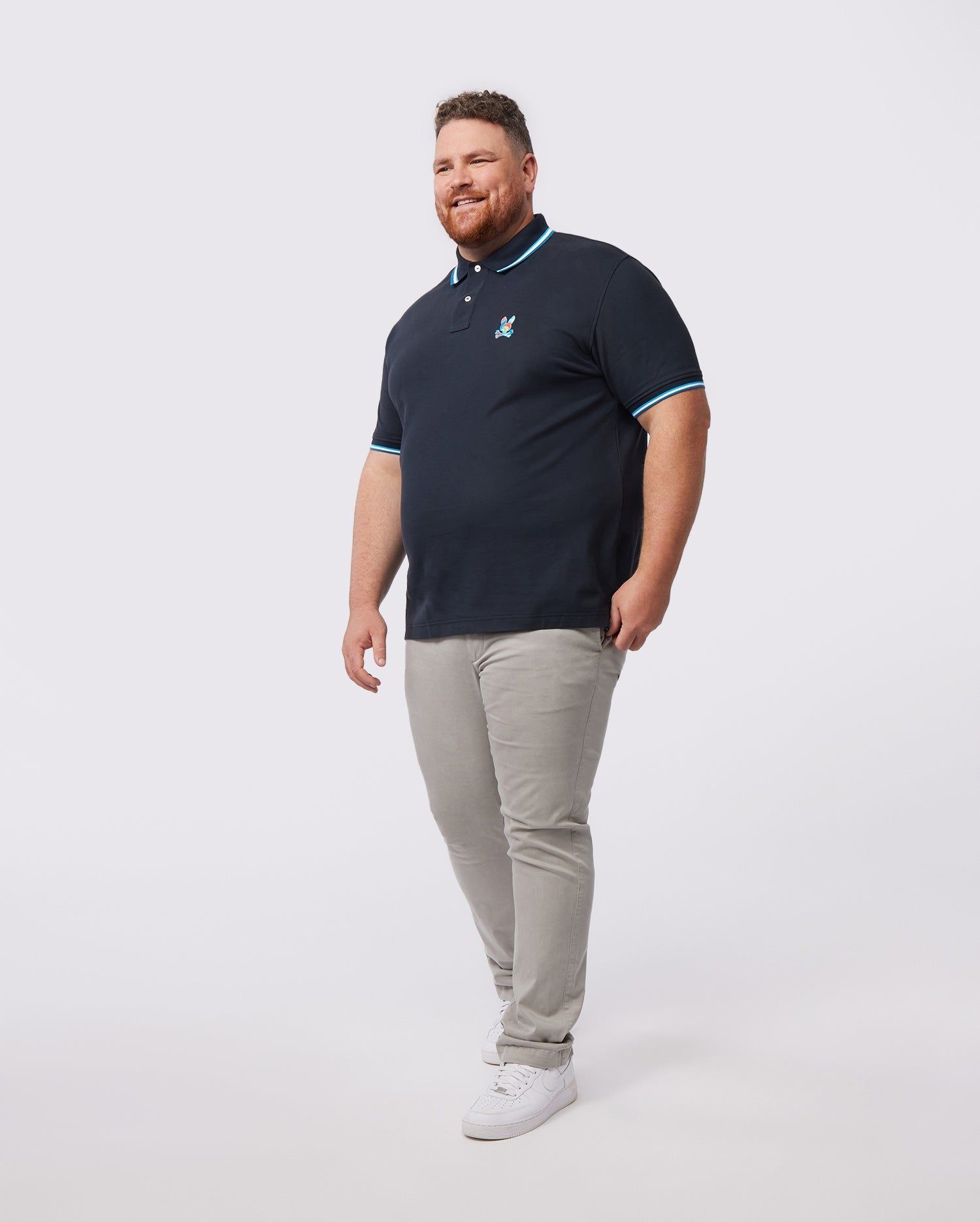 MENS BIG AND TALL HILSBORO COLLAR STRIPE POLO SHIRT - B9K104W1PC sold by Psycho Bunny product image thumbnail 5