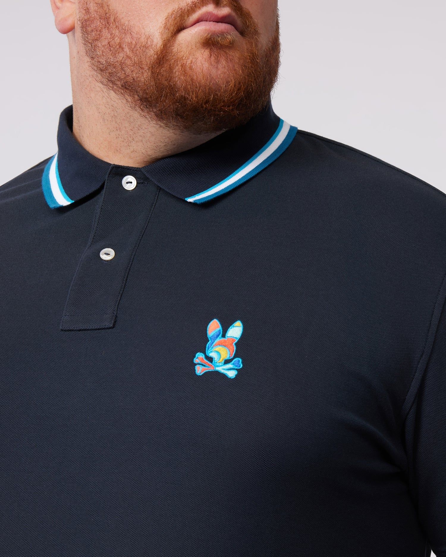 MENS BIG AND TALL HILSBORO COLLAR STRIPE POLO SHIRT - B9K104W1PC sold by Psycho Bunny product image thumbnail 3