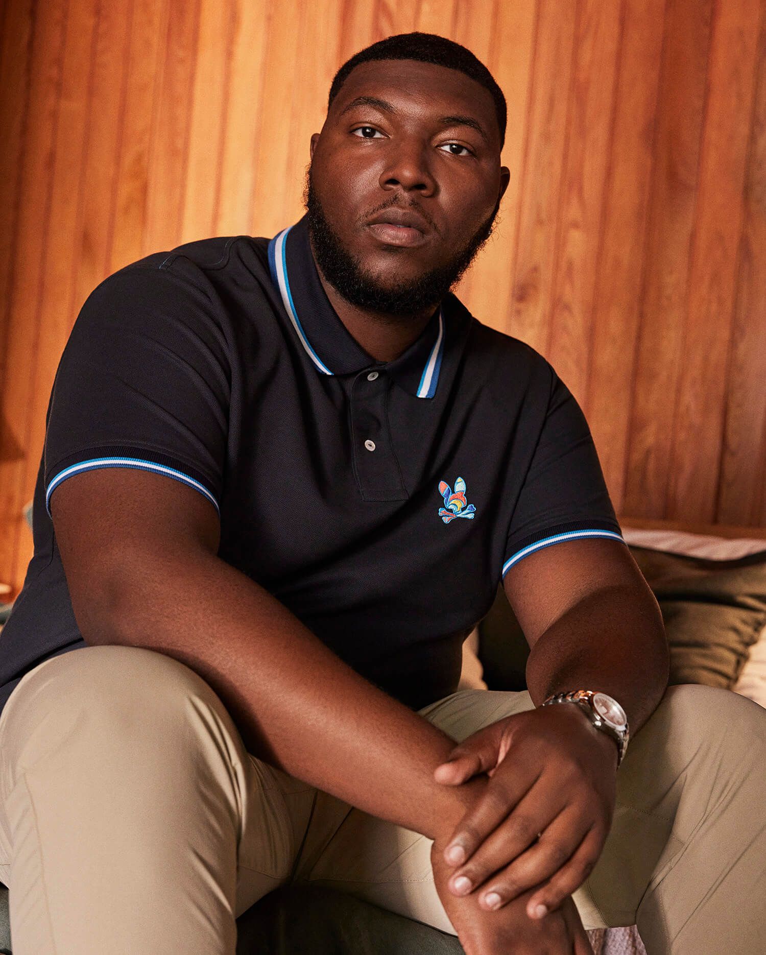 MENS BIG AND TALL HILSBORO COLLAR STRIPE POLO SHIRT - B9K104W1PC sold by Psycho Bunny product image thumbnail 2