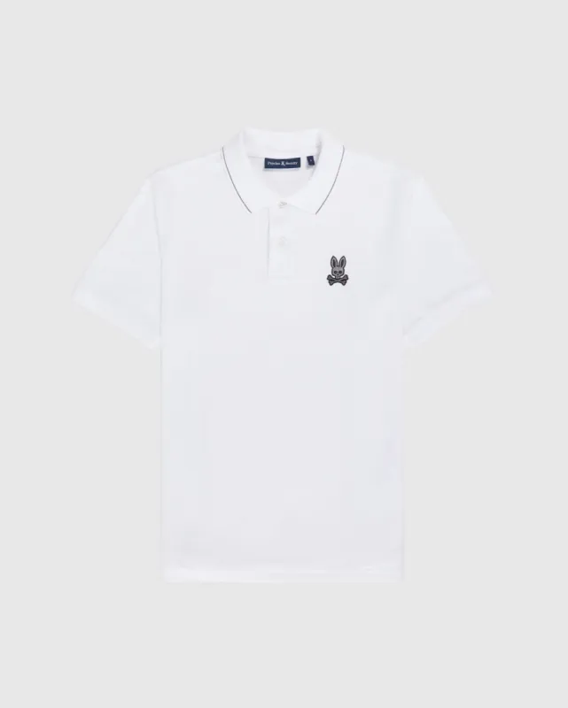 MENS LYNWOOD PIQUE POLO SHIRT - B6K696A2PC sold by Psycho Bunny
