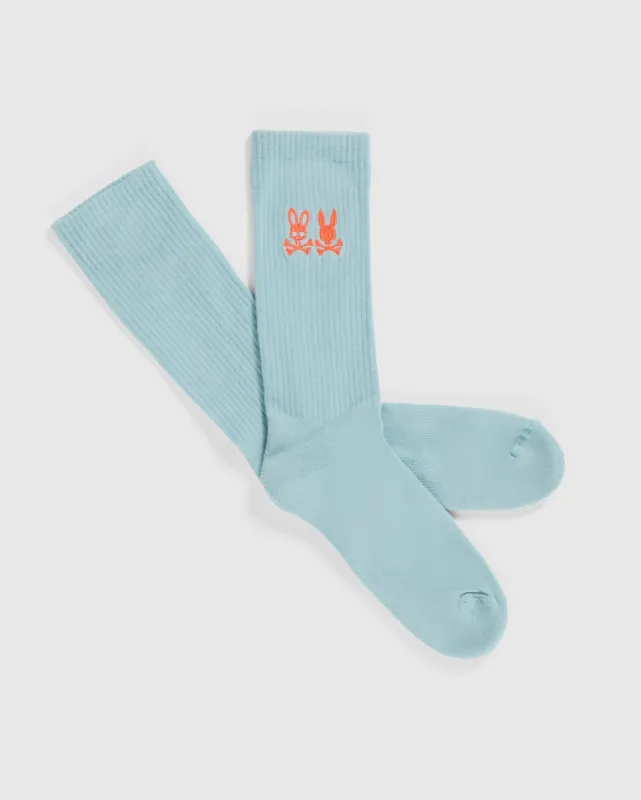 MENS KINGWOOD EMBROIDERED SOCKS - B6F921Y1PB sold by Psycho Bunny