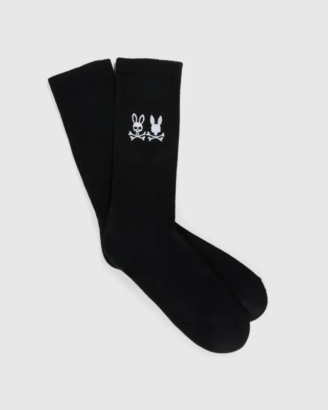 MENS KINGWOOD EMBROIDERED SOCKS - B6F921Y1PB sold by Psycho Bunny