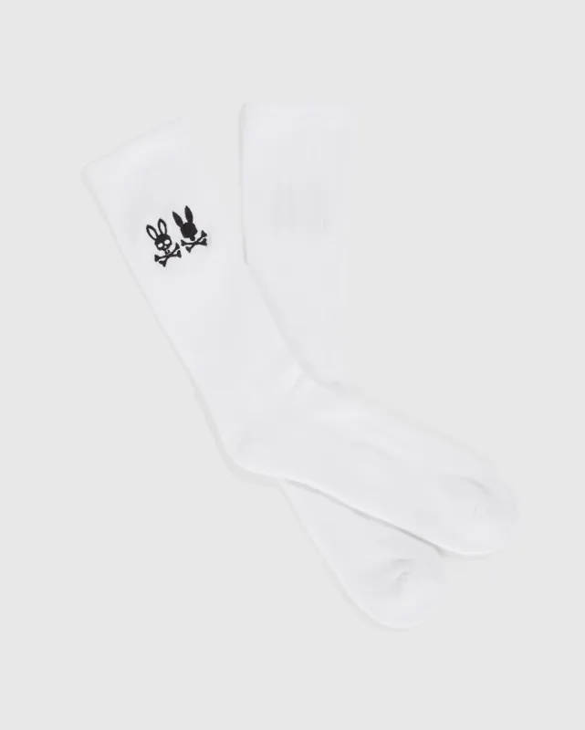 MENS KINGWOOD EMBROIDERED SOCKS - B6F921Y1PB sold by Psycho Bunny