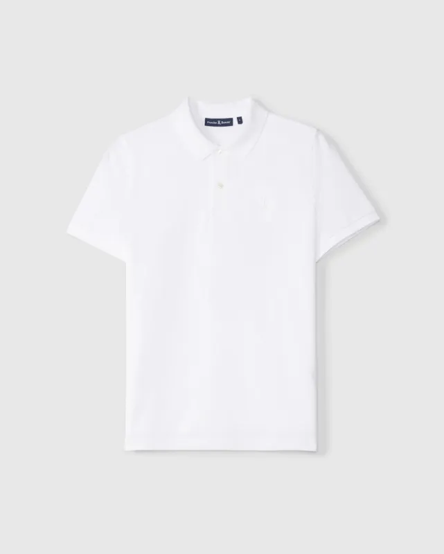 MENS TONAL EMBROIDERED PIQUE POLO SHIRT - B6K021AR00 sold by Psycho Bunny