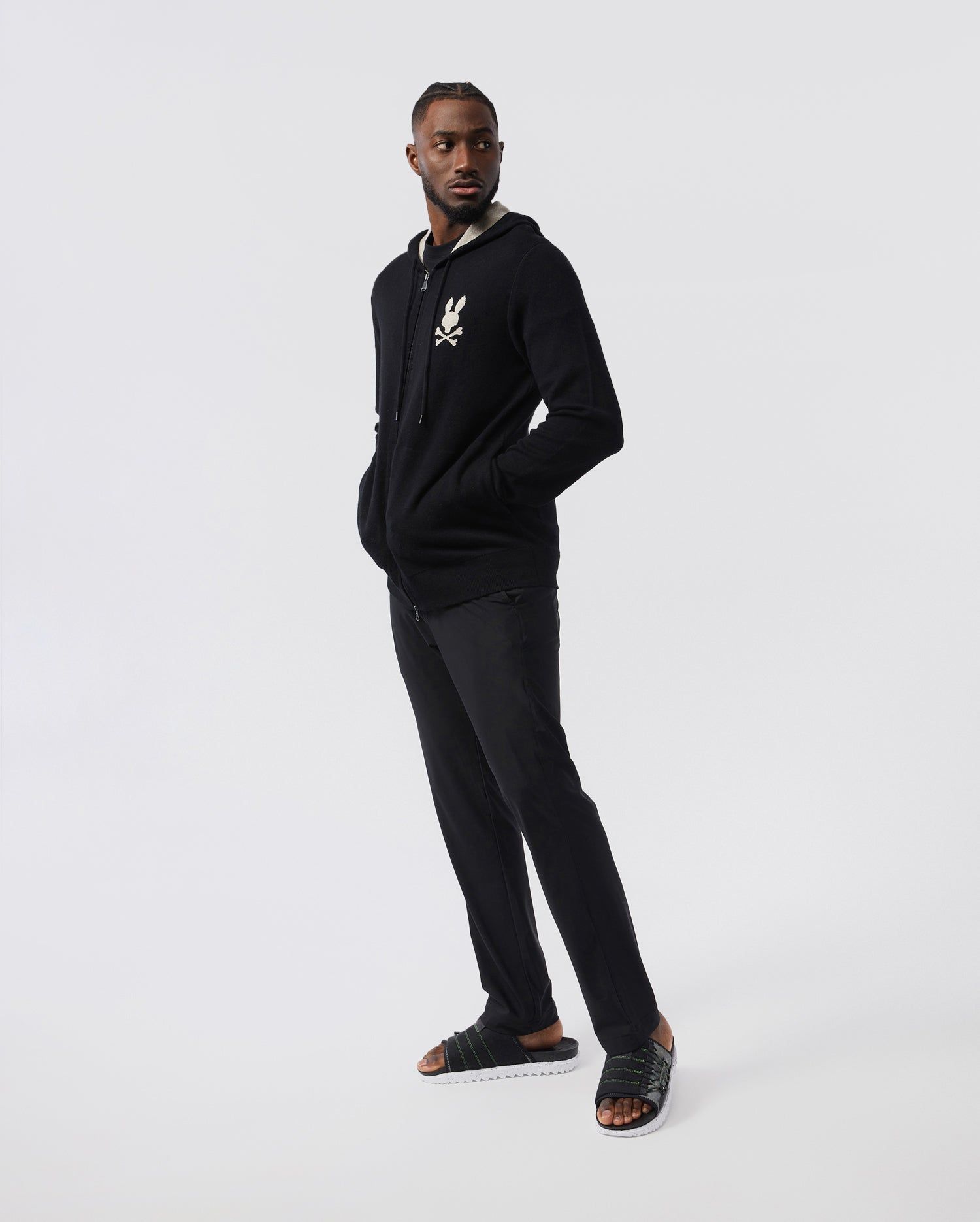 MENS LARGO ZIP UP SWEATER - B6E837U1WB sold by Psycho Bunny product image thumbnail 4