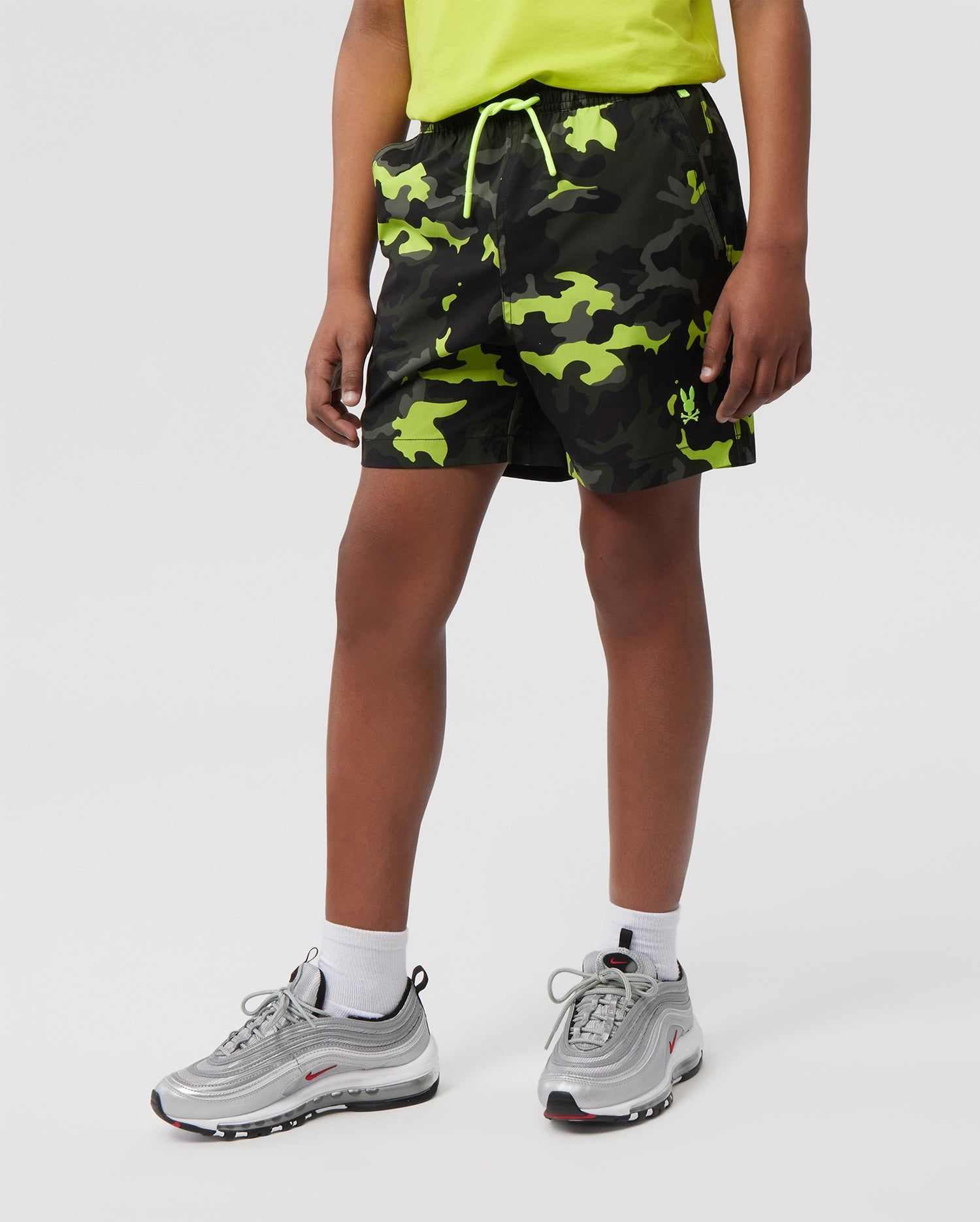 KIDS PLANO CAMO PRINT LONG SWIM TRUNK - B0W376Z1PO sold by Psycho Bunny product image thumbnail 2