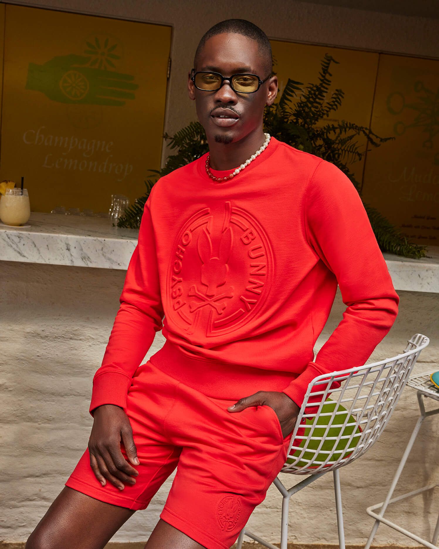 MENS SANTA FE EMBOSSED SWEATSHIRT - B6S225Y1FT sold by Psycho Bunny product image thumbnail 3