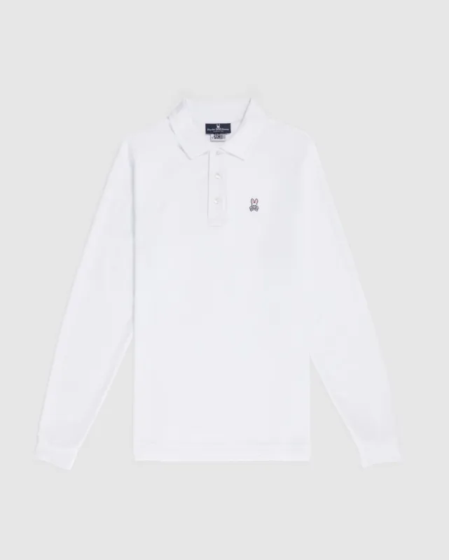 MENS LONG SLEEVE CLASSIC POLO - B6M658ARPC sold by Psycho Bunny