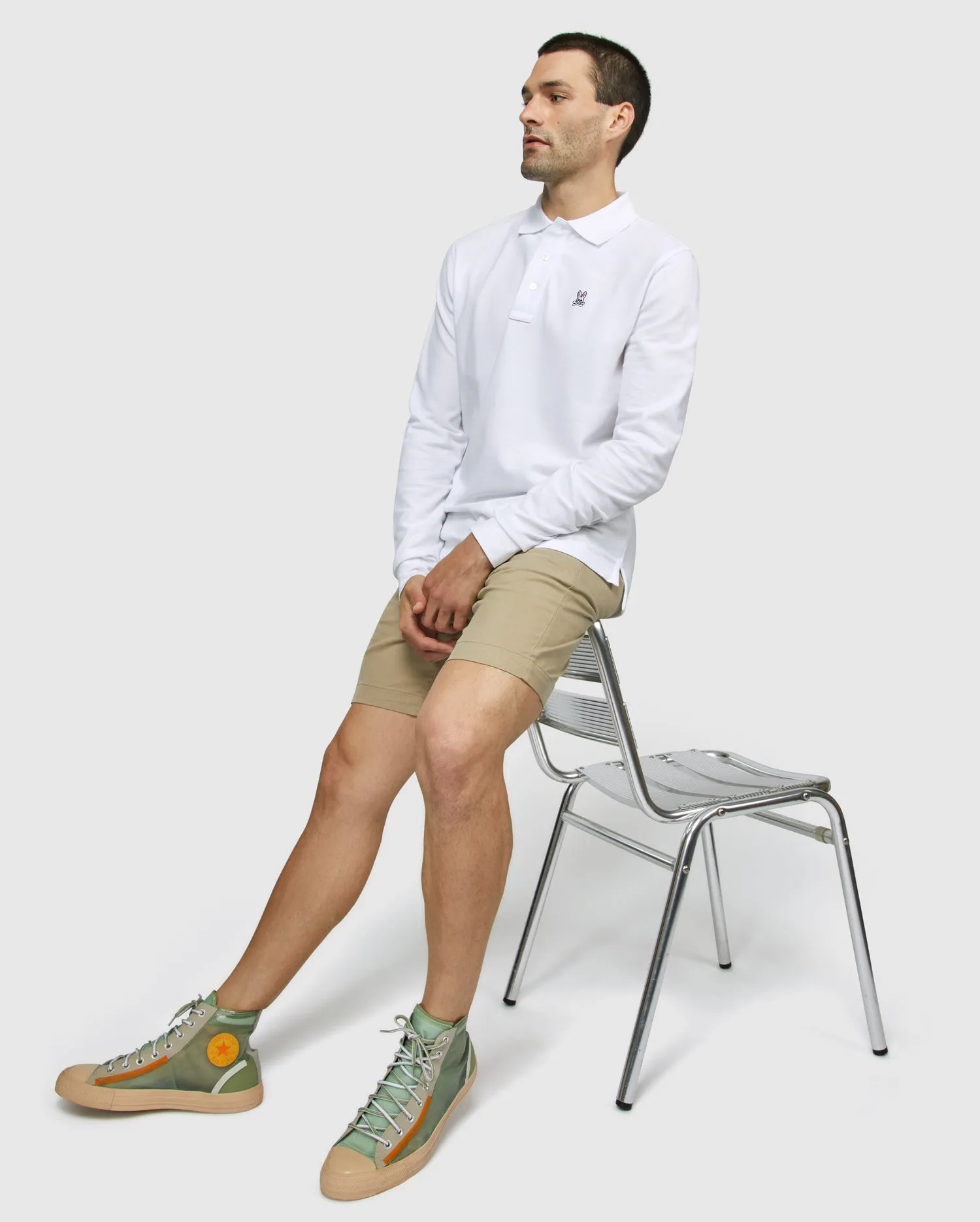 MENS LONG SLEEVE CLASSIC POLO - B6M658ARPC sold by Psycho Bunny product image thumbnail 4