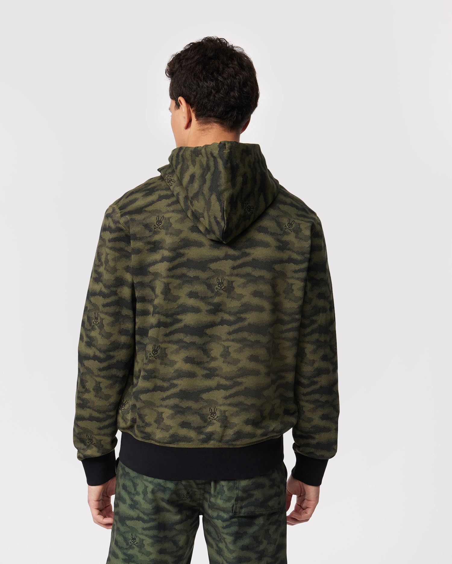 MENS ROCKAWAY CAMO ZIP UP HOODIE - B6H156W1FT sold by Psycho Bunny product image thumbnail 3
