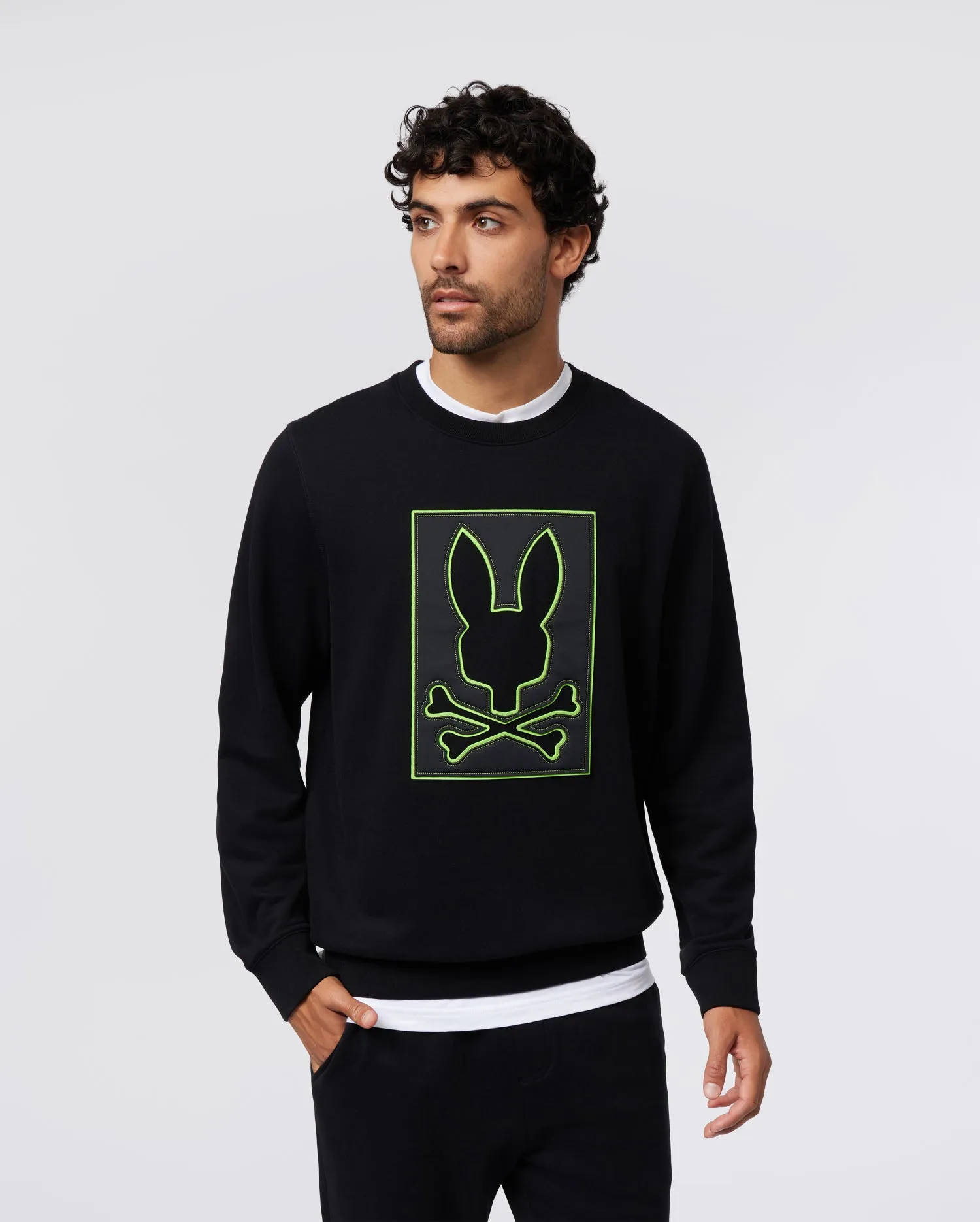 MENS LOS ANGELES FLEECE SWEATSHIRT - B6S805Z1FT sold by Psycho Bunny product image thumbnail 3