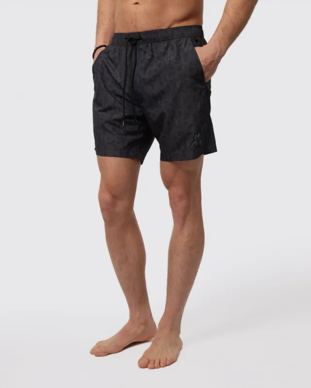 MENS DAMON ALL OVER PRINT LIGHTWEIGHT SWIM TRUNK - B6W970Y1PO sold by Psycho Bunny