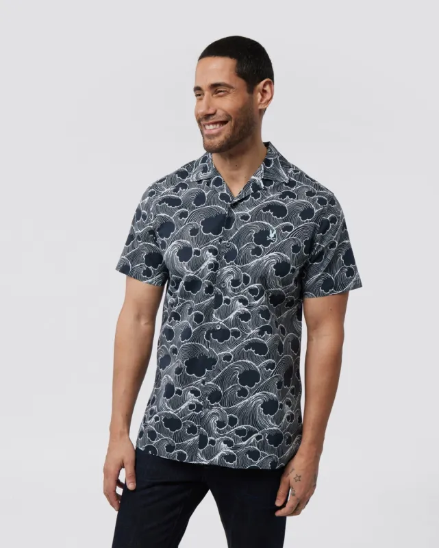 MENS CYPRESS ALL OVER PRINT SHIRT - B6Q957Y1SH sold by Psycho Bunny