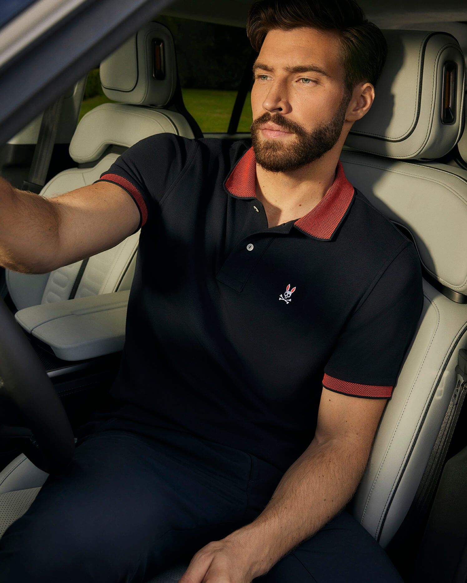 MENS RODEO PIQUE POLO SHIRT - B6K609A2PC sold by Psycho Bunny product image thumbnail 4