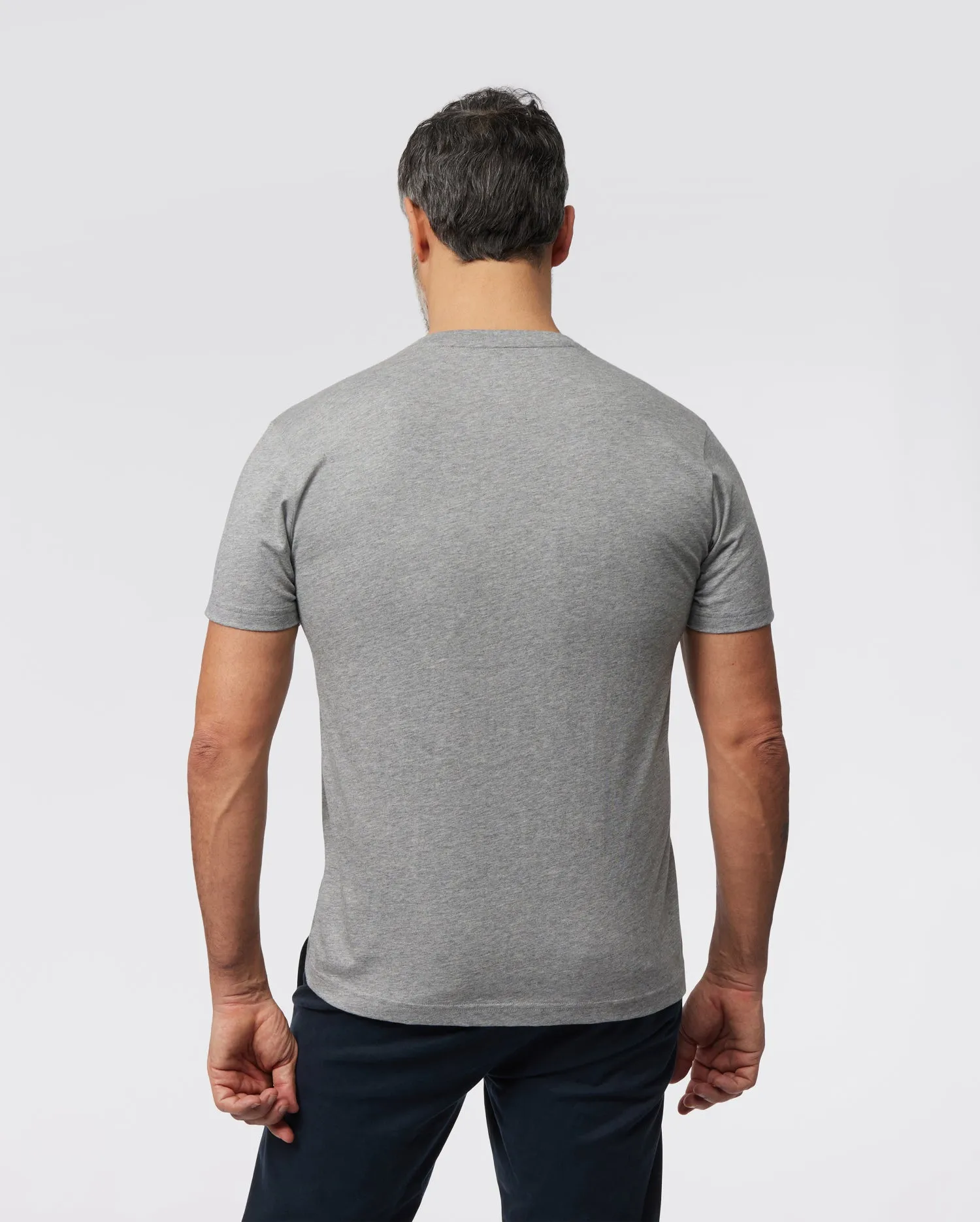MENS GRAY CLASSIC V NECK TEE - B6U100CRPC sold by Psycho Bunny product image thumbnail 5