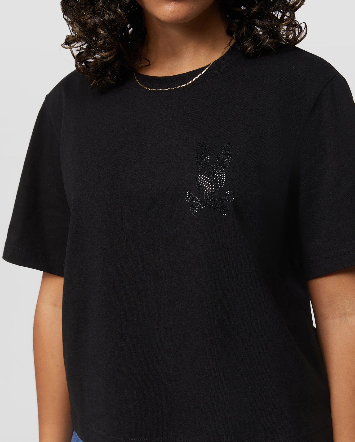 WOMENS GALENA CRYSTAL BUNNY TEE - B2U180W1CO sold by Psycho Bunny product image thumbnail 3
