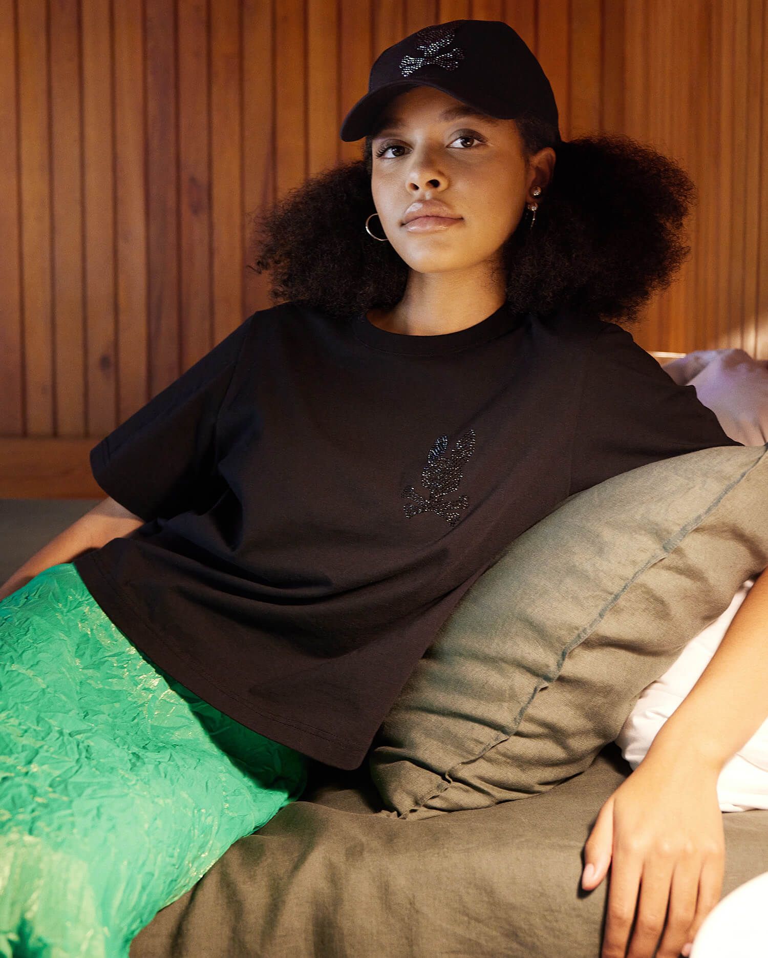 WOMENS GALENA CRYSTAL BUNNY TEE - B2U180W1CO sold by Psycho Bunny product image thumbnail 2