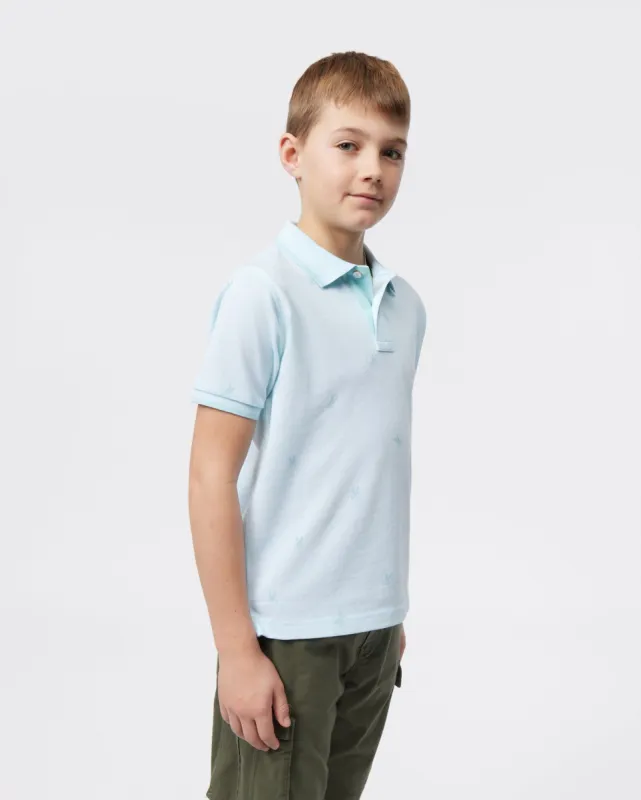 KIDS LANDS BIRDSEYE FASHION POLO - B0K701Y1PC made by Psycho Bunny