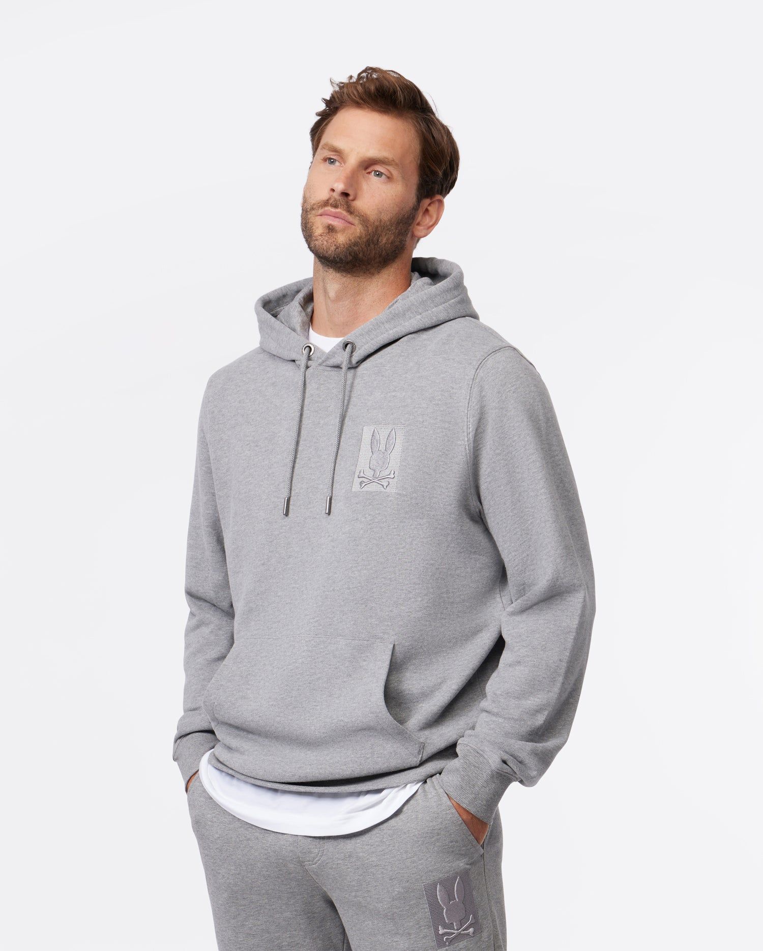 MENS YORKVILLE FLEECE HOODIE - B6H484Z1FT sold by Psycho Bunny product image thumbnail 2
