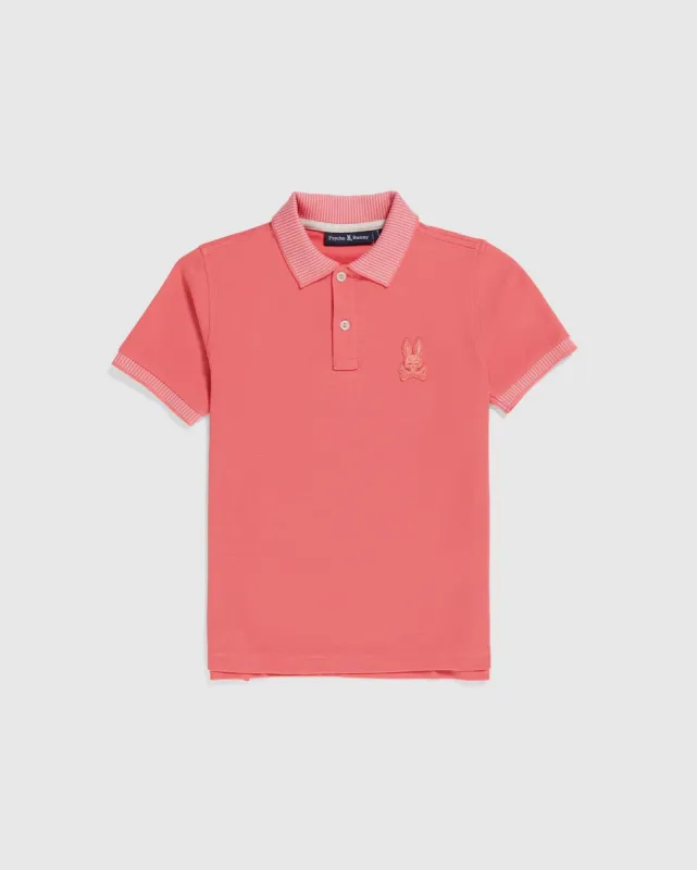 KIDS DAMON PIQUE POLO - B0K928Y1PC sold by Psycho Bunny