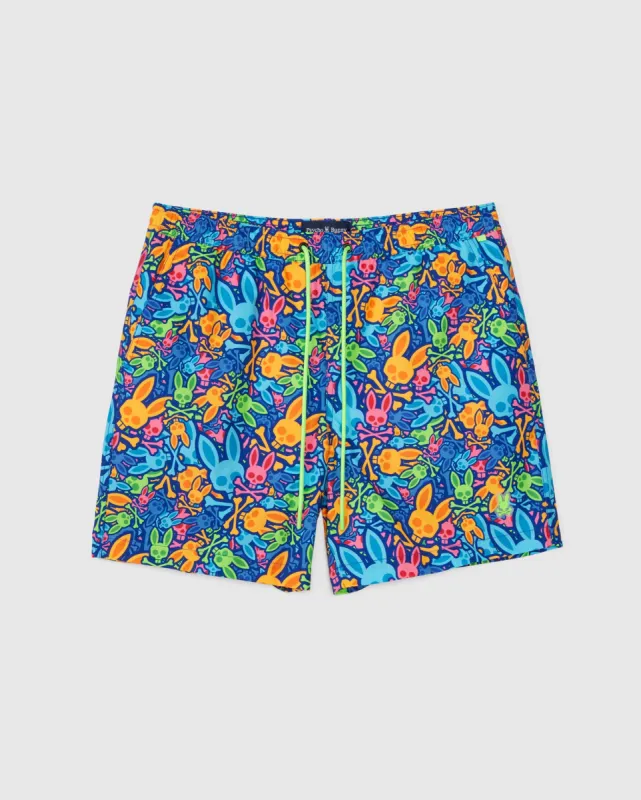 MENS CLIFTON ALL OVER PRINT SWIM TRUNK - B6W441C200 sold by Psycho Bunny