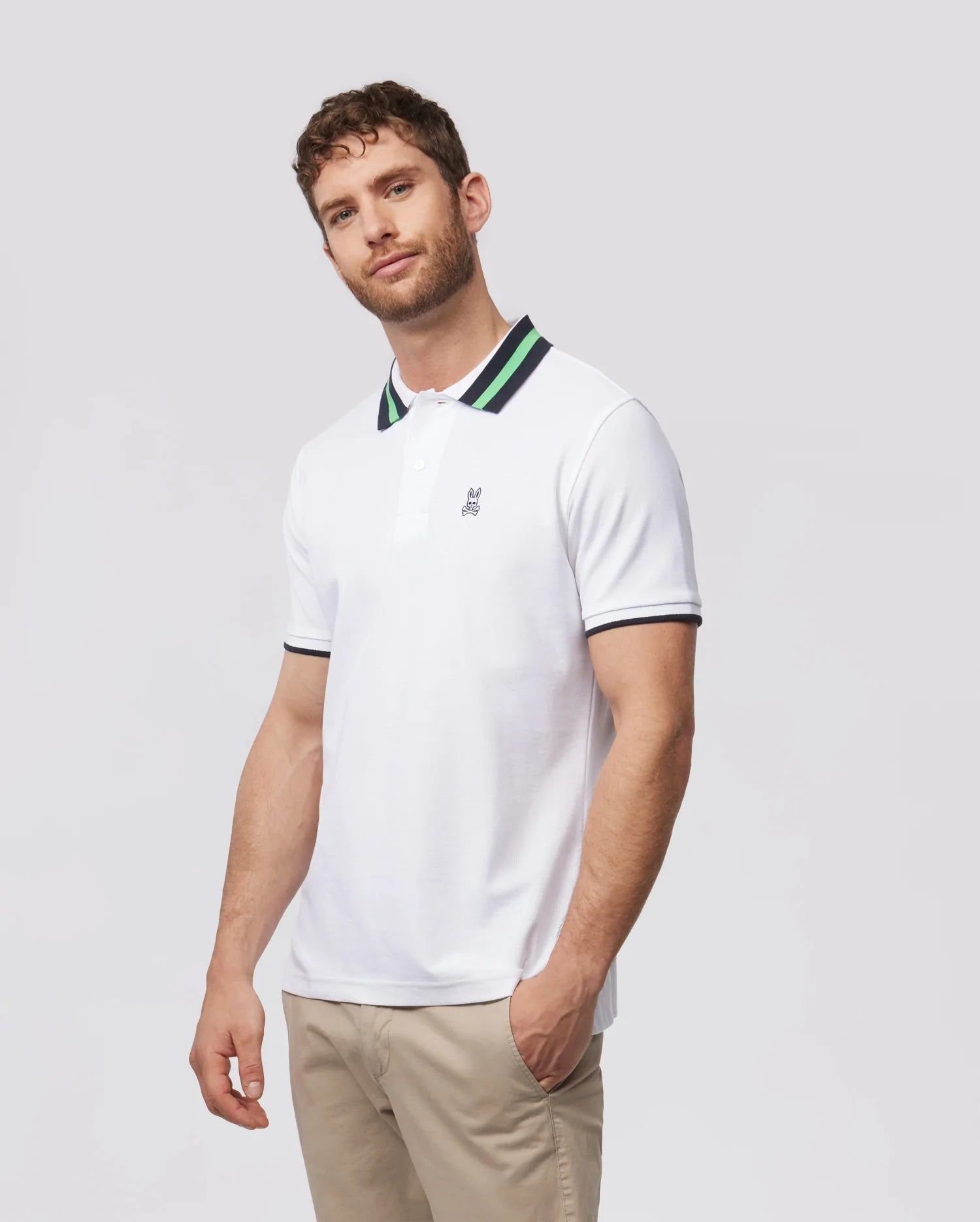 MENS ALVA PIQUE FASHION POLO - B6K601X1PC sold by Psycho Bunny