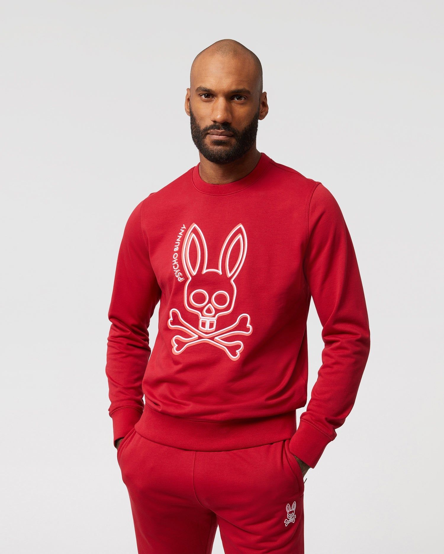 MENS GRESHAM EMBROIDERED BUNNY SWEATSHIRT - B6S154W1FT sold by Psycho Bunny