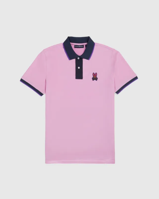 MENS STRYPE PIQUE FASHION POLO - B6K801X1PC sold by Psycho Bunny
