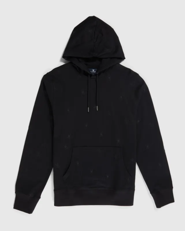 MENS WOAD EMBROIDERED POPOVER HOODIE - B6H706X1FT sold by Psycho Bunny