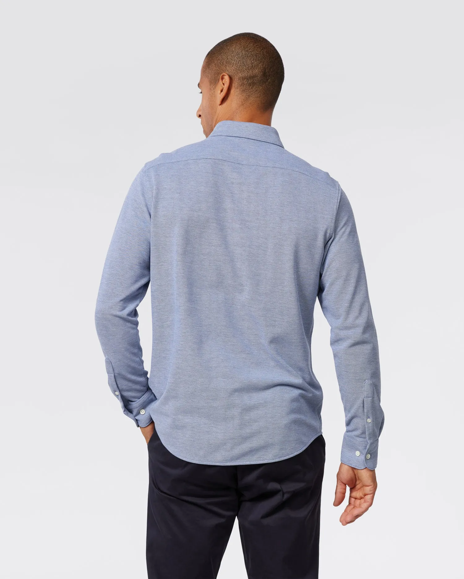 MENS ASTOR KNIT OXFORD LONG SLEEVE SHIRT - B6C821Z1PC sold by Psycho Bunny product image thumbnail 5