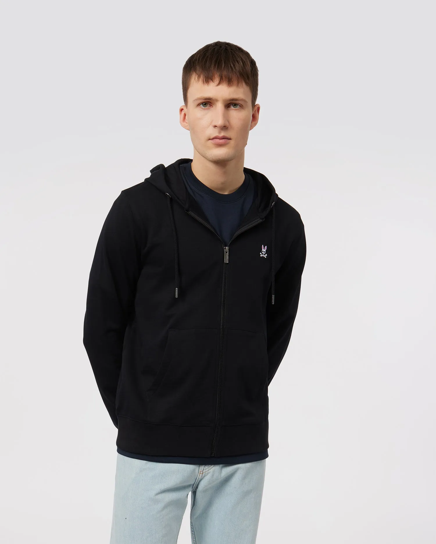 MENS CLASSIC FRENCH TERRY ZIP HOODIE - B6H826ARFT sold by Psycho Bunny product image thumbnail 3