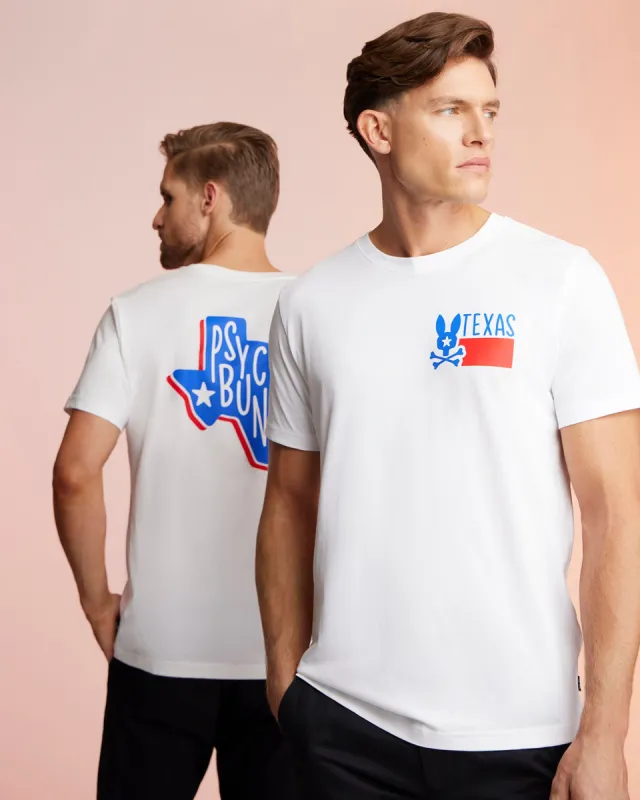 MENS TEXAS TEE - B6U553W1PC sold by Psycho Bunny