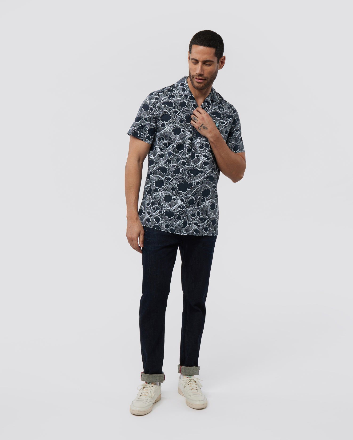 MENS CYPRESS ALL OVER PRINT SHIRT - B6Q957Y1SH sold by Psycho Bunny product image thumbnail 5