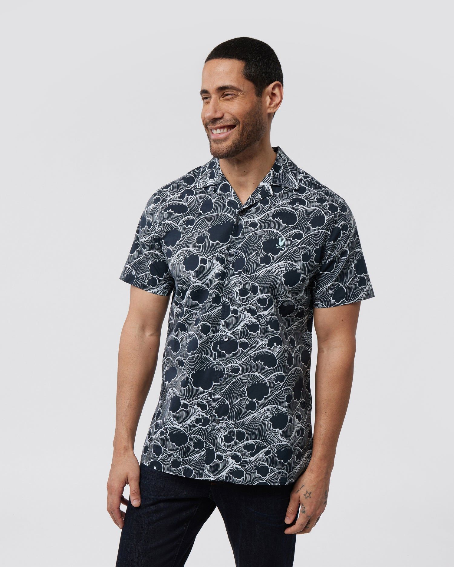 MENS CYPRESS ALL OVER PRINT SHIRT - B6Q957Y1SH sold by Psycho Bunny