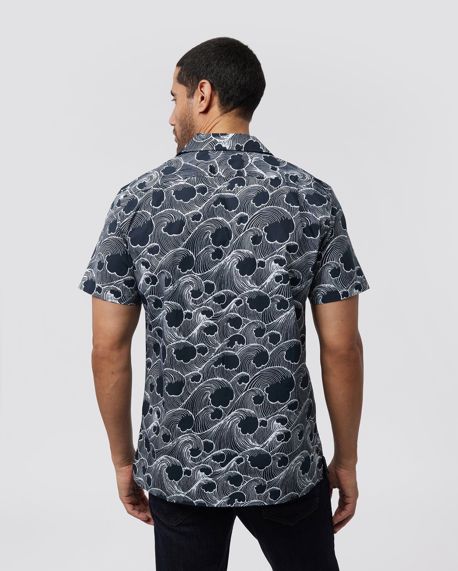 MENS CYPRESS ALL OVER PRINT SHIRT - B6Q957Y1SH sold by Psycho Bunny product image thumbnail 4