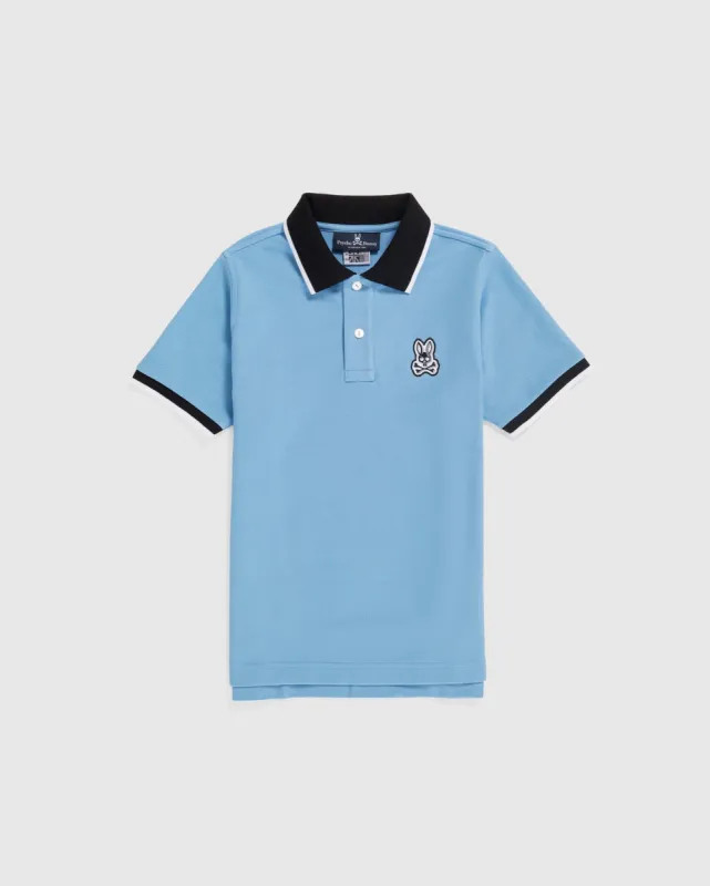 KIDS SERGE PIQUE FASHION POLO - B0K700X1PC made by Psycho Bunny
