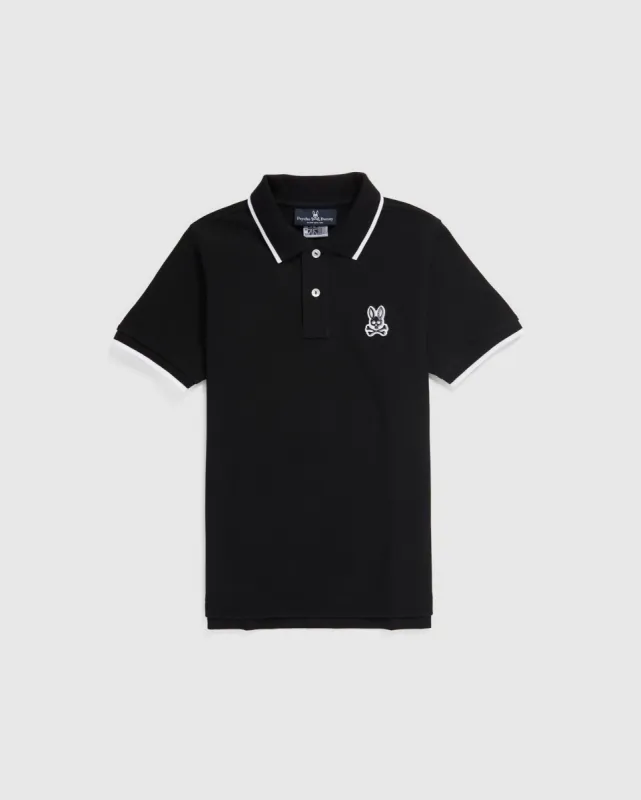 KIDS SERGE PIQUE FASHION POLO - B0K700X1PC made by Psycho Bunny
