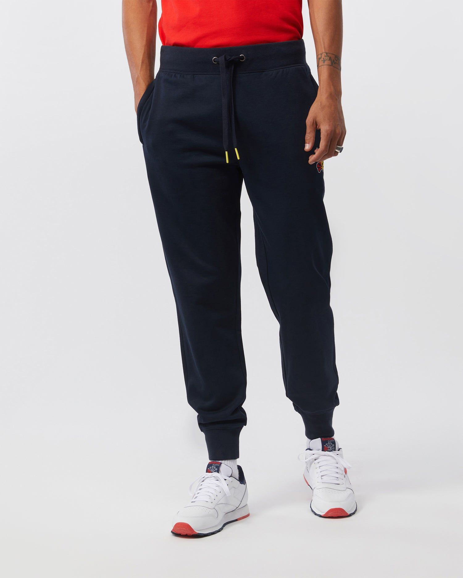 MENS COOPER SPLIT BUNNY LOGO SWEAT PANTS - B6P843U1FT sold by Psycho Bunny