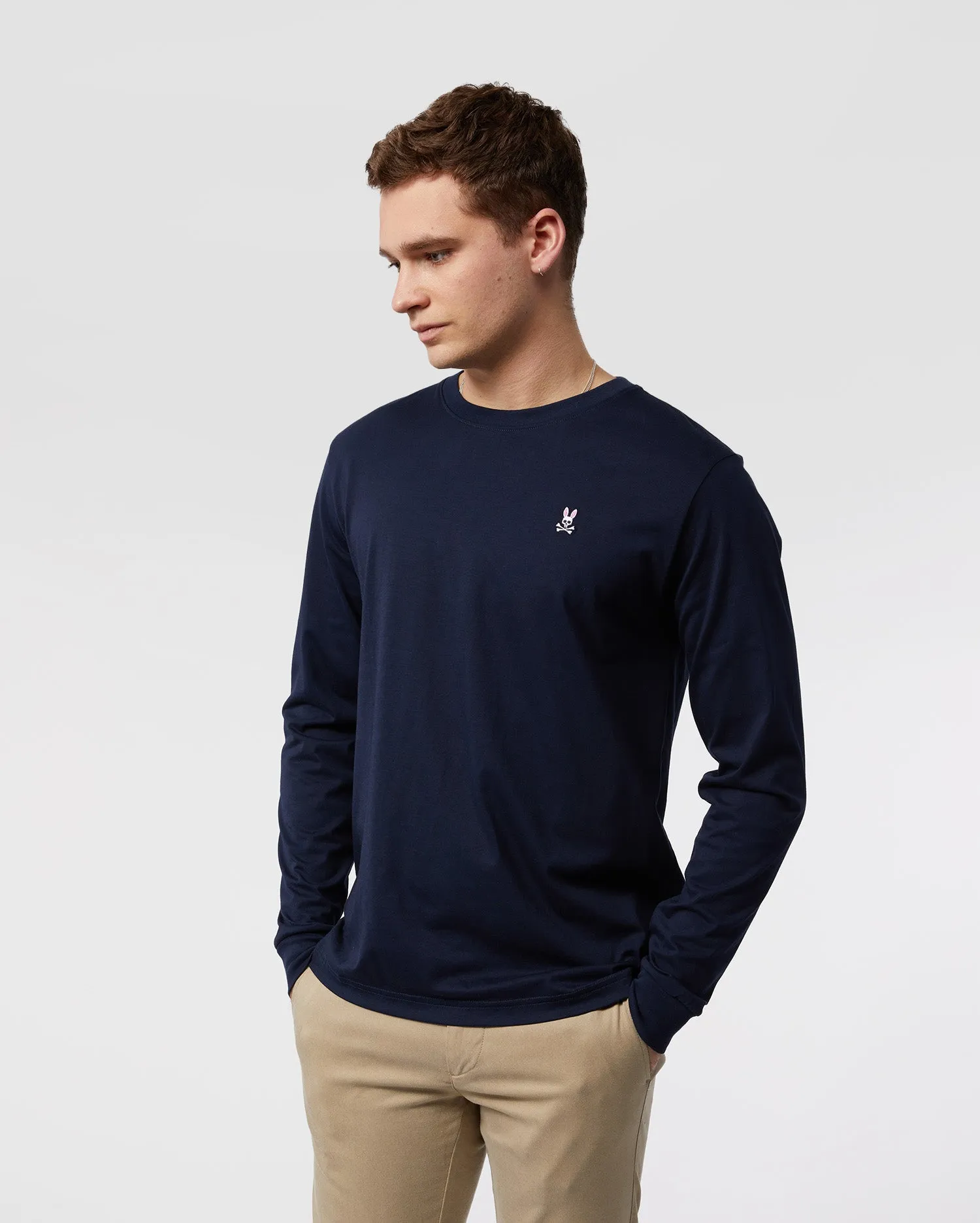 MENS LONG SLEEVE CLASSIC CREW NECK TEE - B6T422ARPC sold by Psycho Bunny product image thumbnail 2