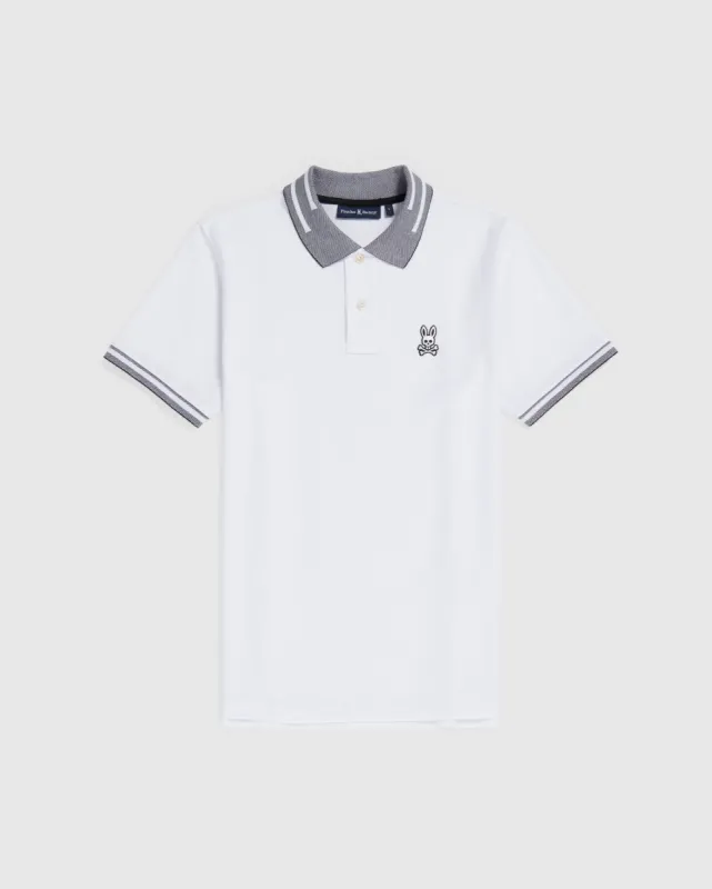 MENS CHESTER PIQUE POLO SHIRT - B6K333Z1PC sold by Psycho Bunny