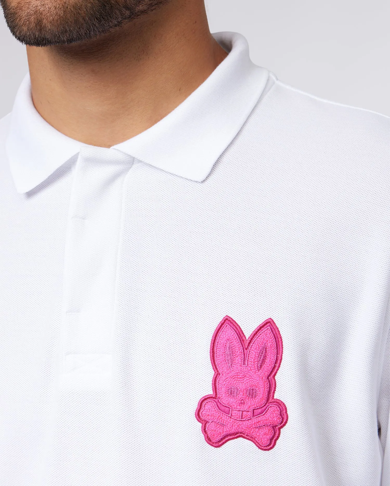 MENS CLEVELAND LONG SLEEVE CHAINSTITCH PIQUE POLO - B6M509Z1PC sold by Psycho Bunny product image thumbnail 3