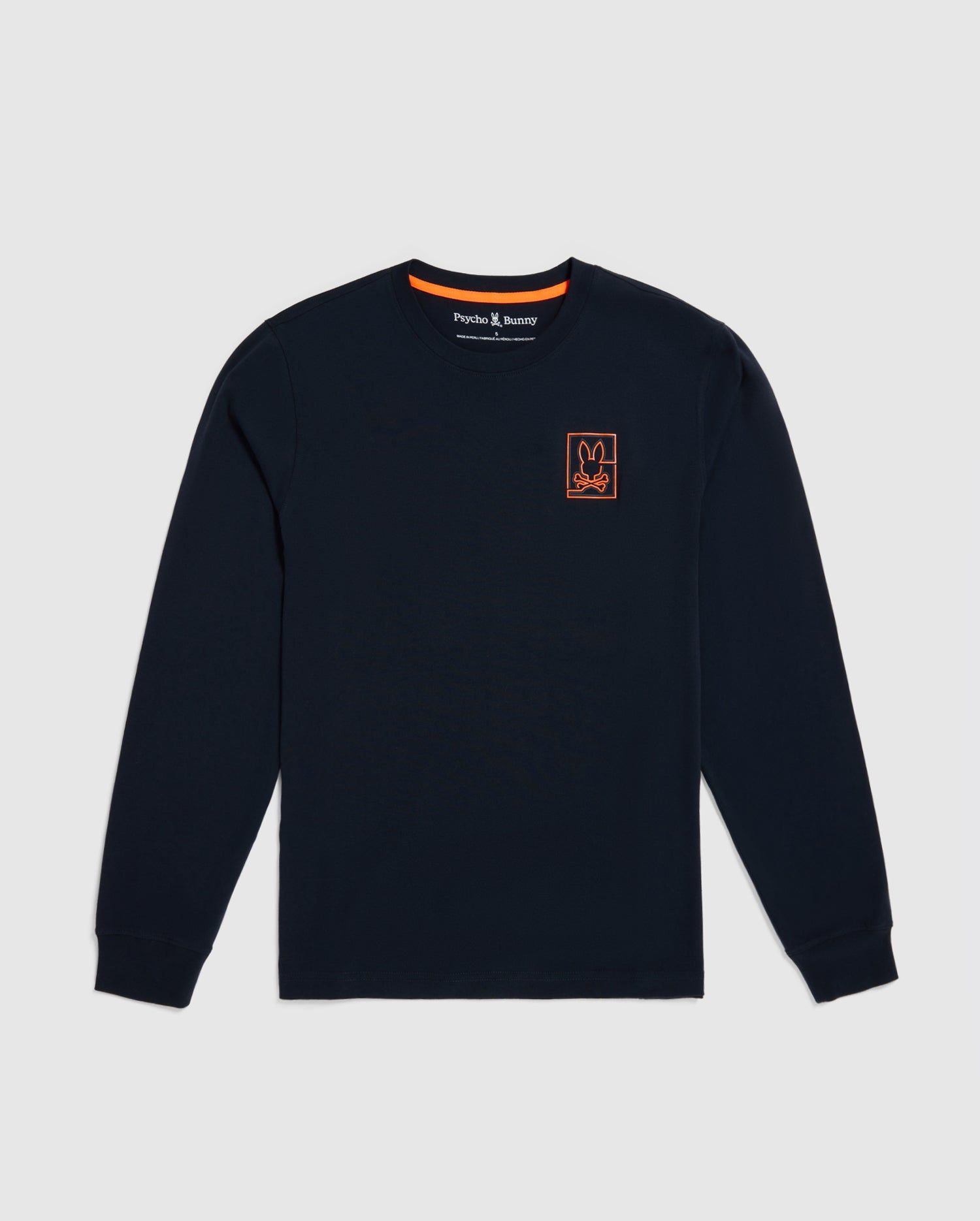 MENS CHESTER LONG SLEEVE EMBROIDERED GRAPHIC TEE - B6T374Z1PC sold by Psycho Bunny