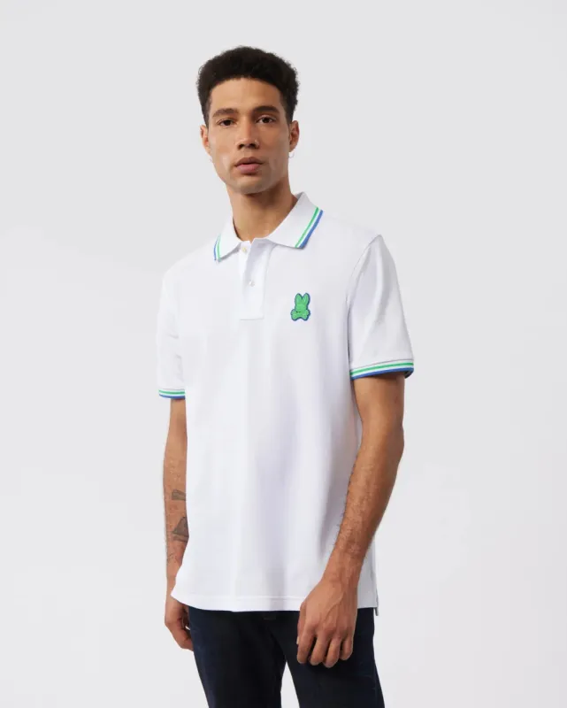 MENS BANKS PIQUE FASHION POLO - B6K600X1PC sold by Psycho Bunny