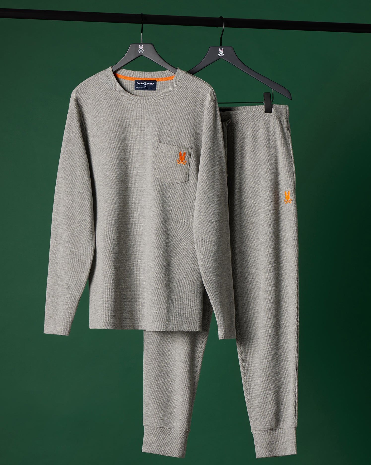 MENS WAFFLE POCKET LONG SLEEVE TEE - B6T672A2CO sold by Psycho Bunny product image thumbnail 3