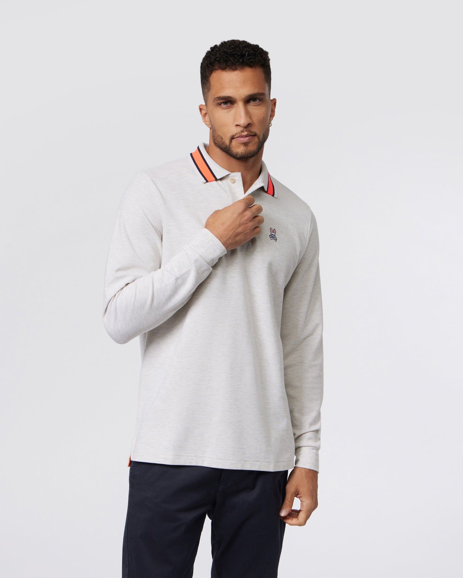 MENS LORENZO LONG SLEEVE PIQUE POLO - B6M405Z1PC sold by Psycho Bunny product image thumbnail 2